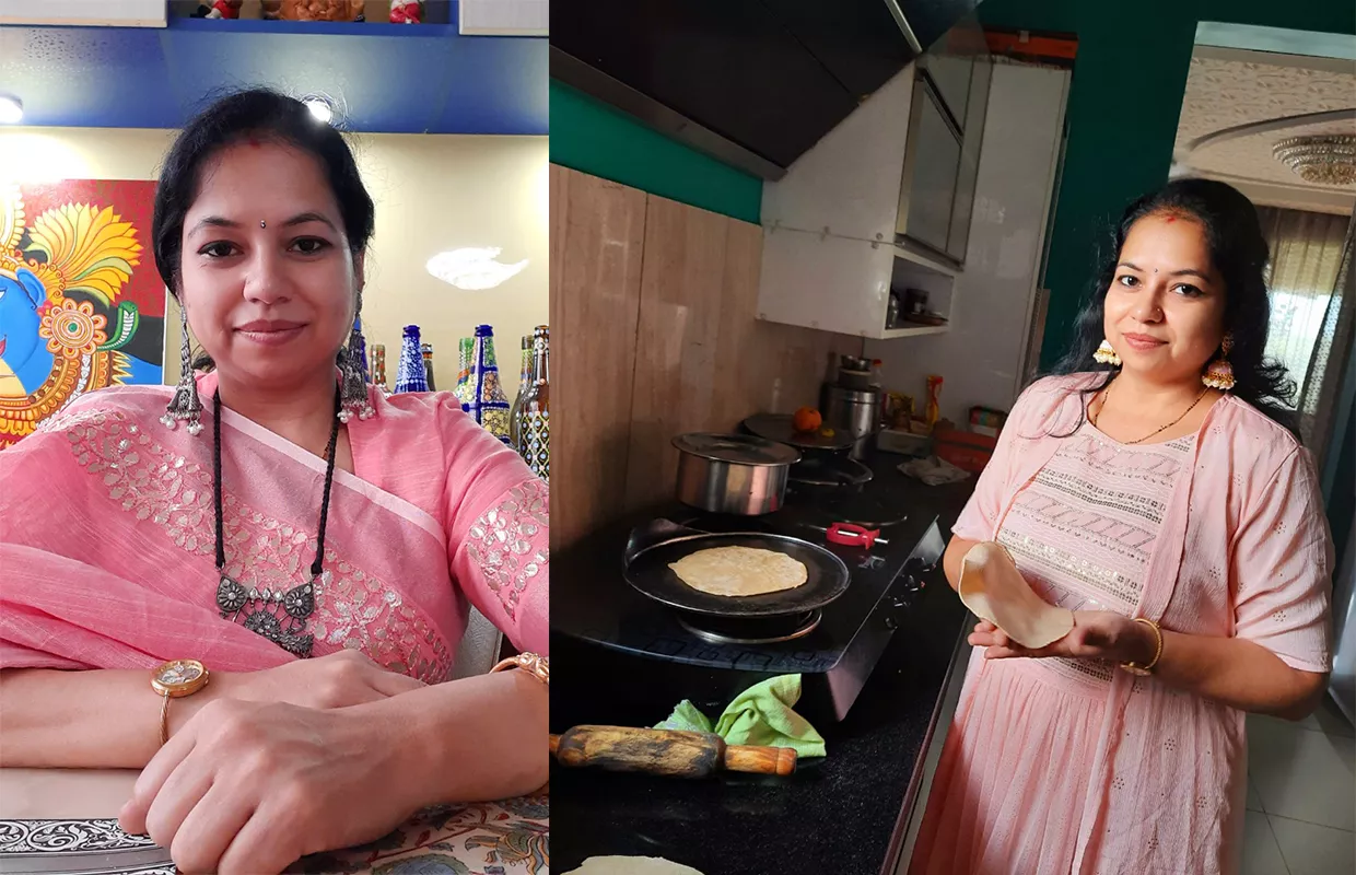 MAXIMUM CHAPATIS MADE IN TEN MINUTES ON TWO FRYING PANS SIMULTANEOUSLY
