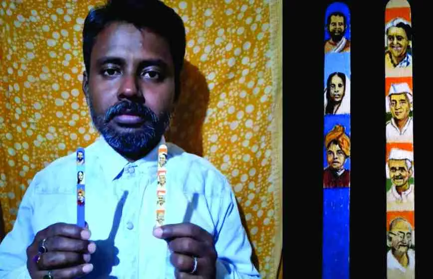 FASTEST PORTRAIT PAINTINGS ON ICE CREAM STICKS