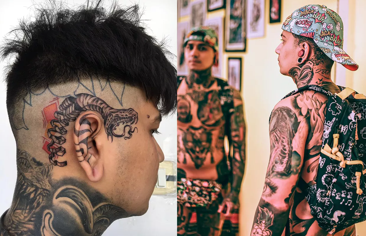 MOST TATOOS ON HUMAN BODY (MALE)