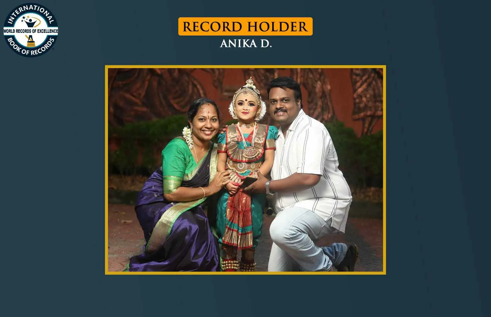 YOUNGEST TO PERFORM BHARATANATYAM KACHERI FOR LONGEST TIME