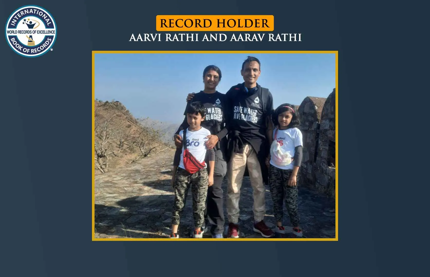 YOUNGEST TWINS TO TREK KUMBHALGARH FORT