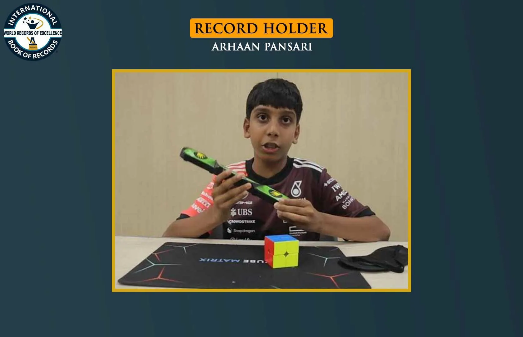 FASTEST TO SOLVE 2X2 RUBIK'S CUBE BLINDFOLDEDLY (PRE-TEEN)