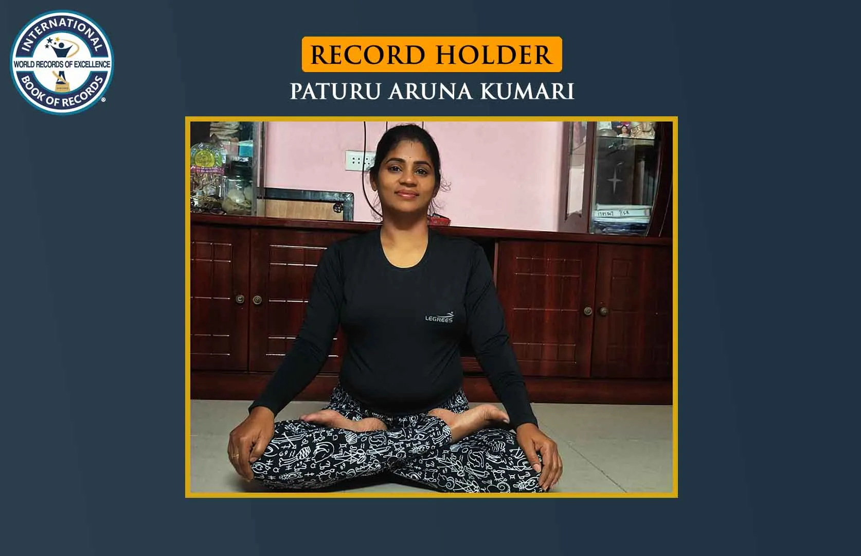 LONGEST TIME TO HOLD PADMASANA (FEMALE)