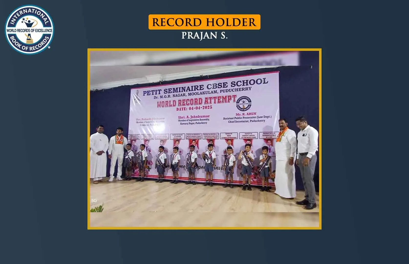 FASTEST TO RECITE ALL PARTS OF THE INDIAN CONSTITUTION ALONG WITH THEIR ARTICLES (PRESCHOOLER)
