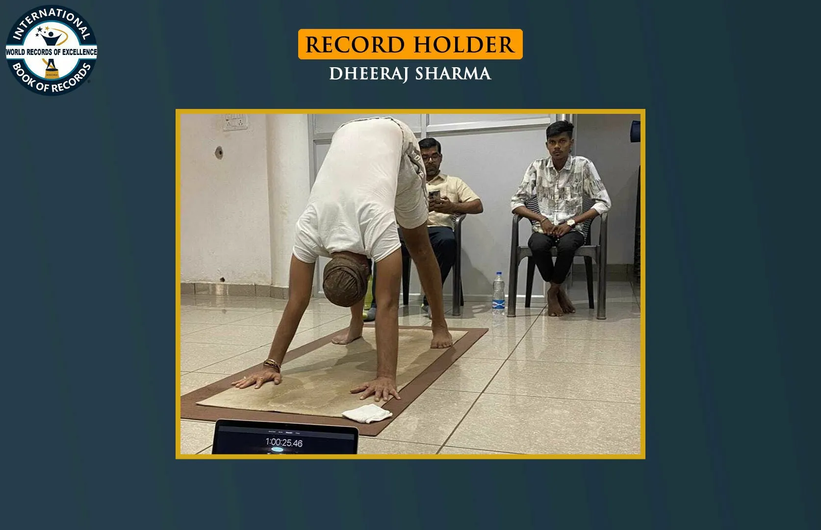 LONGEST TIME TO HOLD ADHO MUKHA SVANASANA