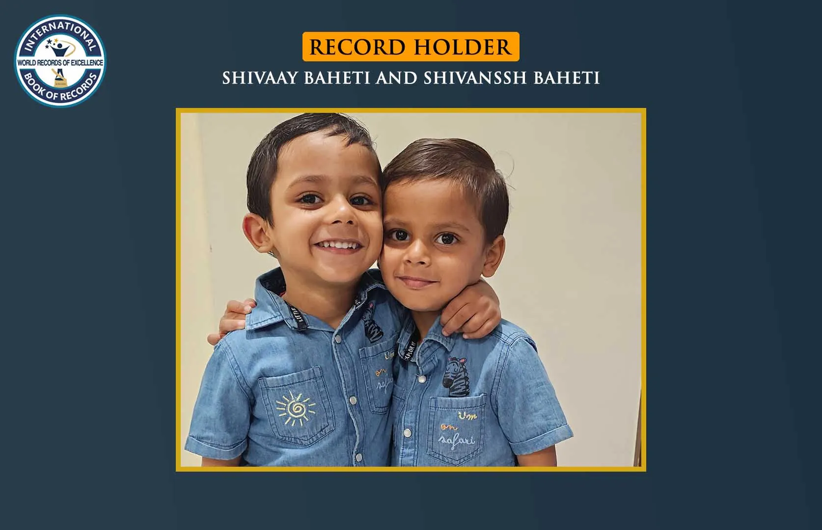 YOUNGEST TWINS TO RUN 100 METERS IN A SHORT TIME