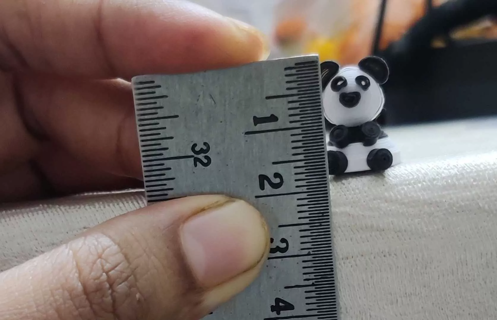 SMALLEST PANDA MADE WITH QUILLING PAPER ART