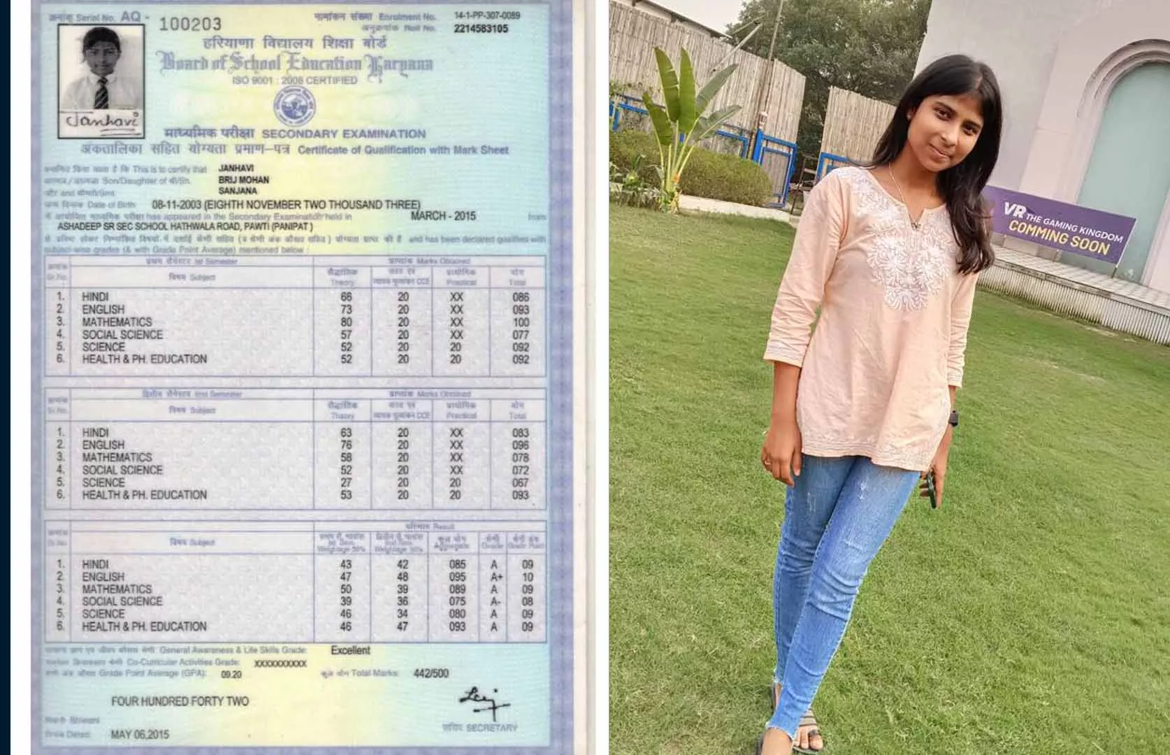 YOUNGEST GIRL TO PASS CLASS 12TH