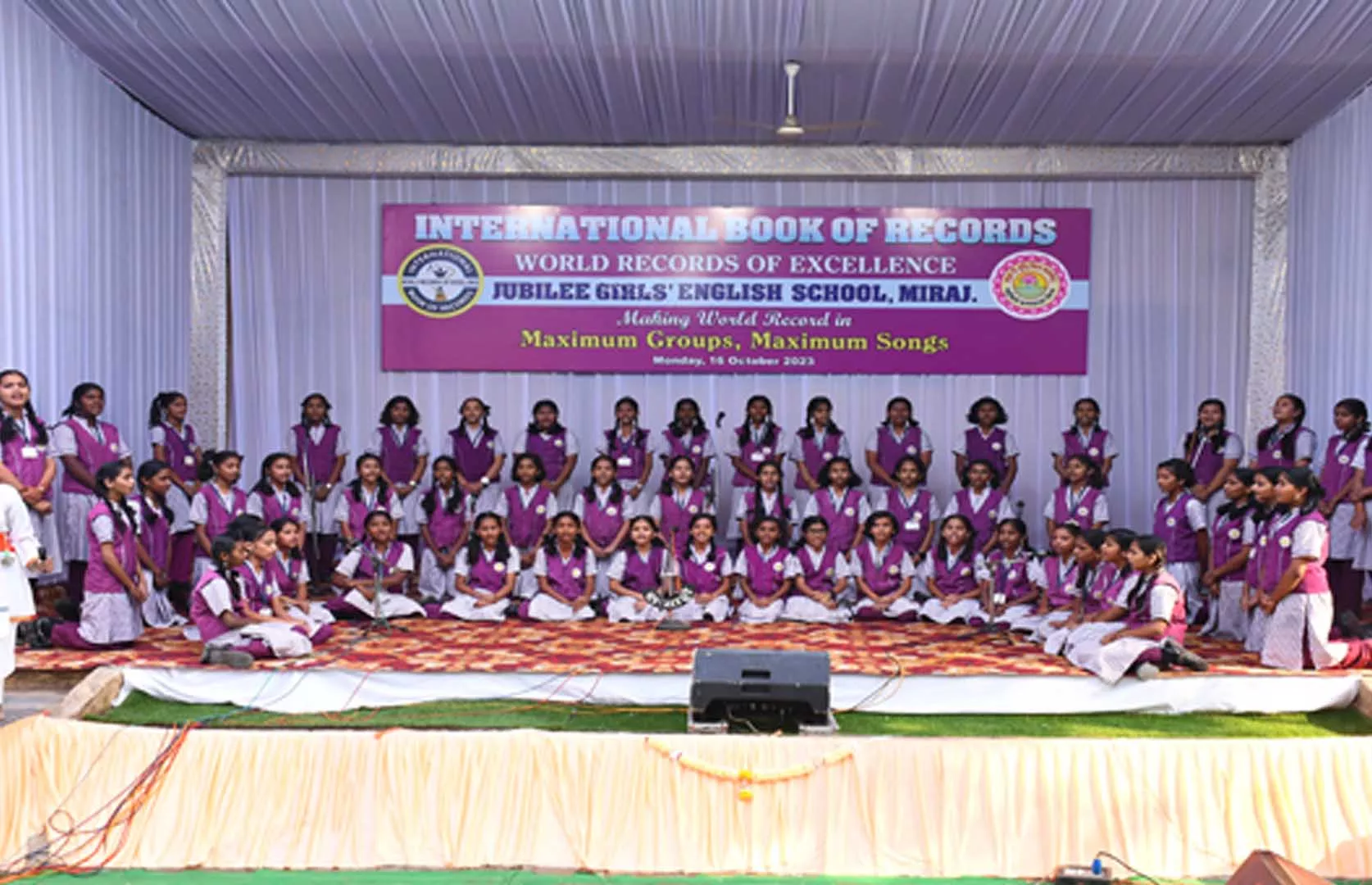 MAXIMUM SONGS SUNG BY MAXIMUM GROUPS OF A SCHOOL