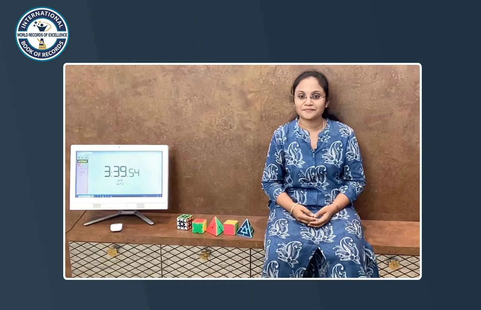 FASTEST TO SOLVE 5 DIFFERENT TYPES OF RUBIK’S CUBES WHILE CHANTING HANUMAN CHALISA