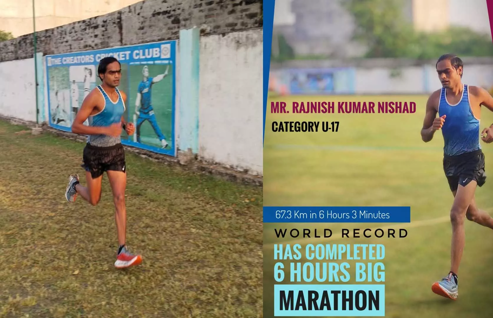 MAXIMUM DISTANCE COVERED BY RUNNING IN 6 HOURS (TEENAGER)
