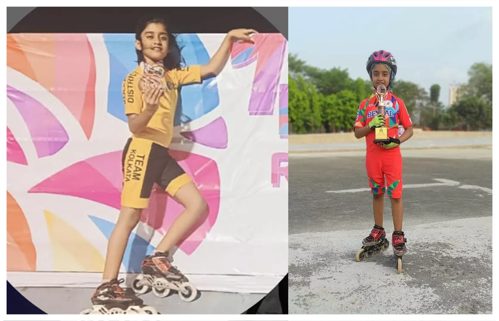 FASTEST TO COMPLETE 50 LAPSES OF 200 METER EACH BY DOING INLINE SKATING (KID)