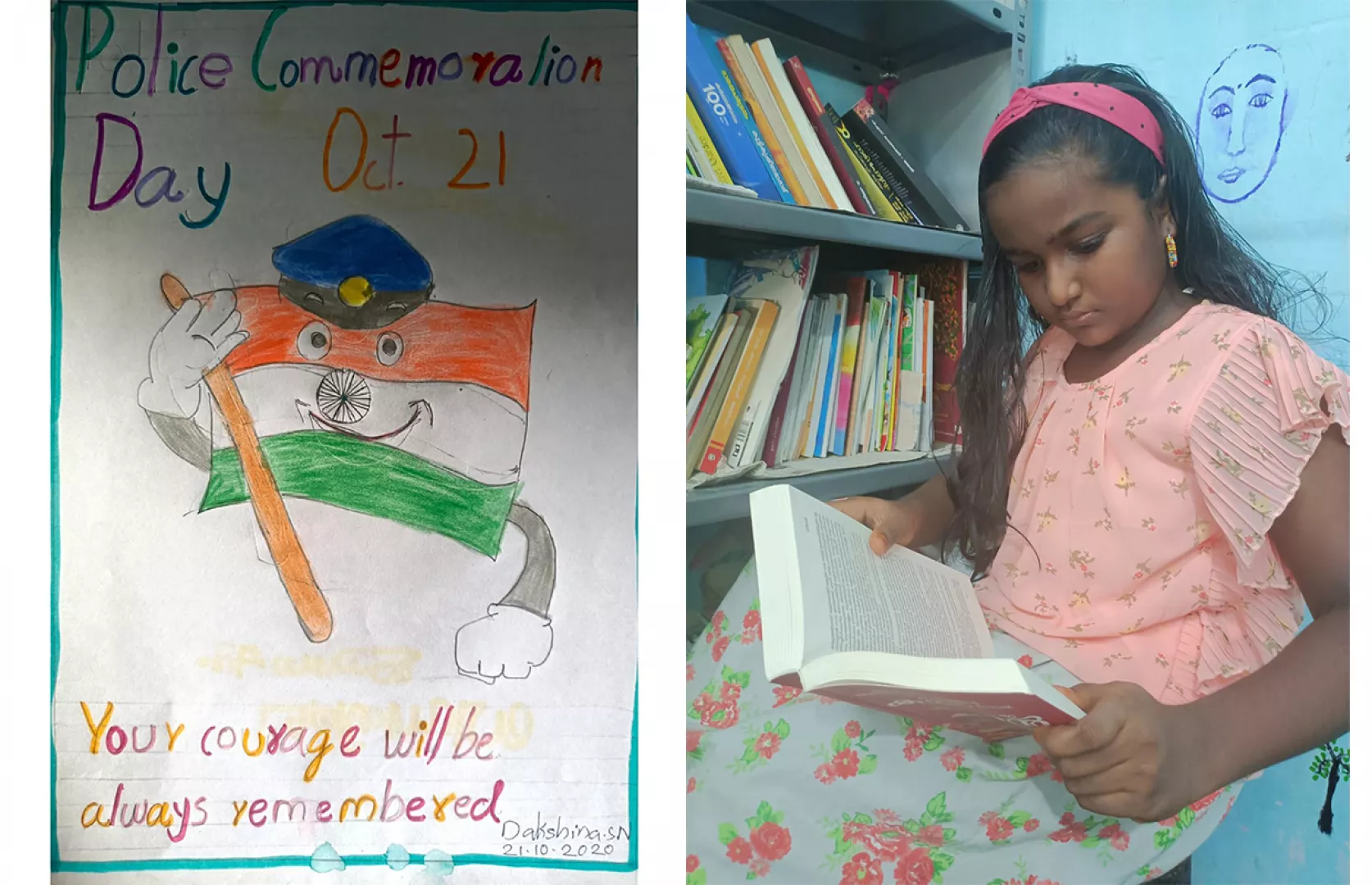 MOST NUMBER OF PAINTINGS BY USING OIL PASTELS (KID)