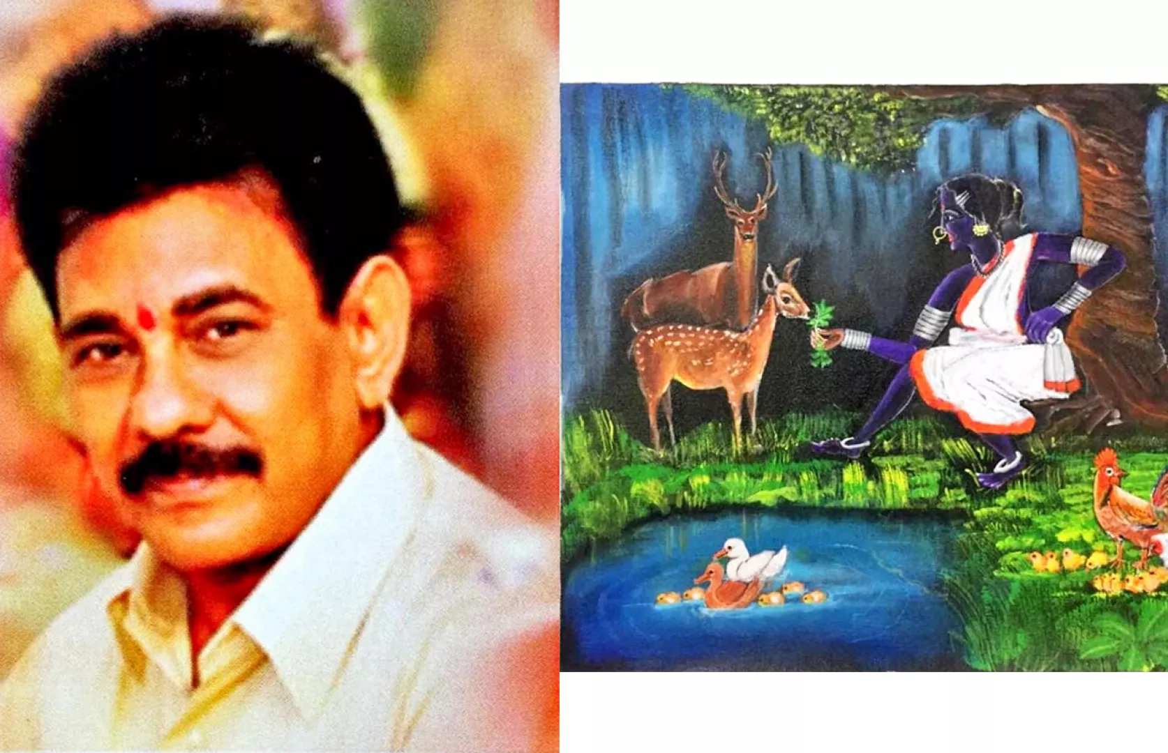 MAXIMUM PAINTINGS ABOUT TRIBAL LIFE MADE ON CANVAS