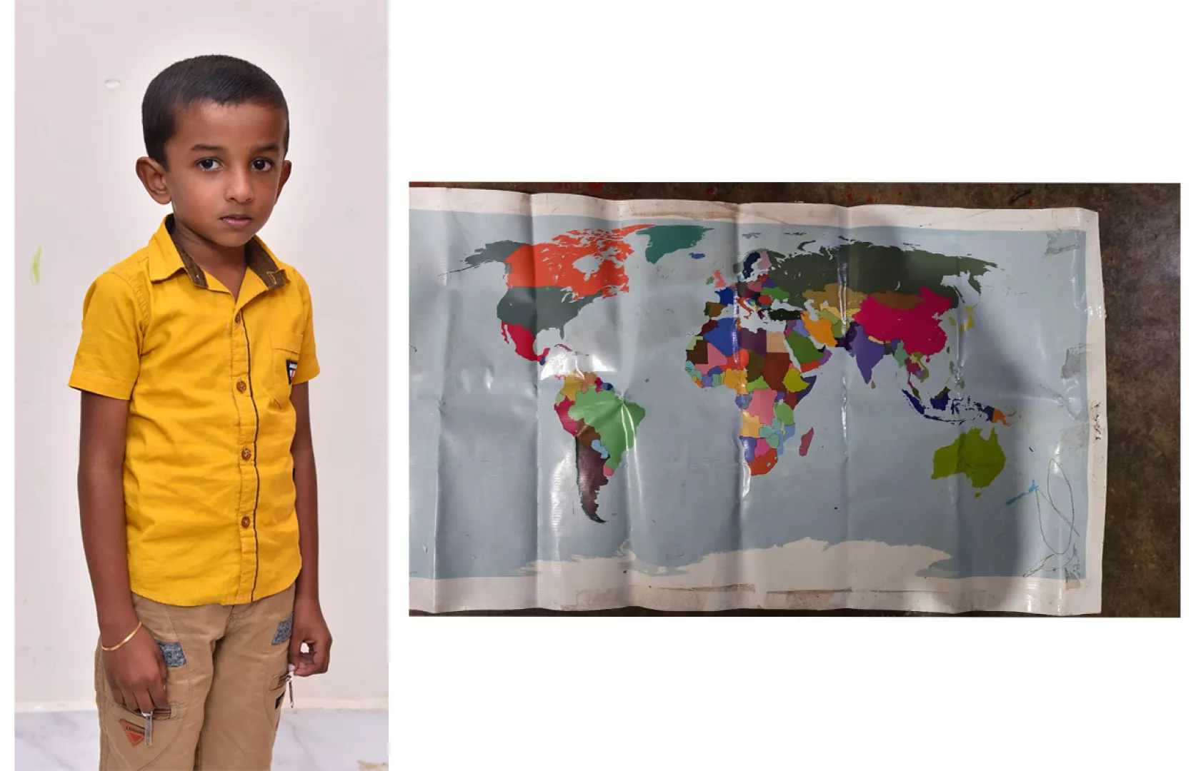 YOUNGEST AND FASTEST TO IDENTIFY ALL COUNTRIES ON BLANK COLOUR WORLD MAP