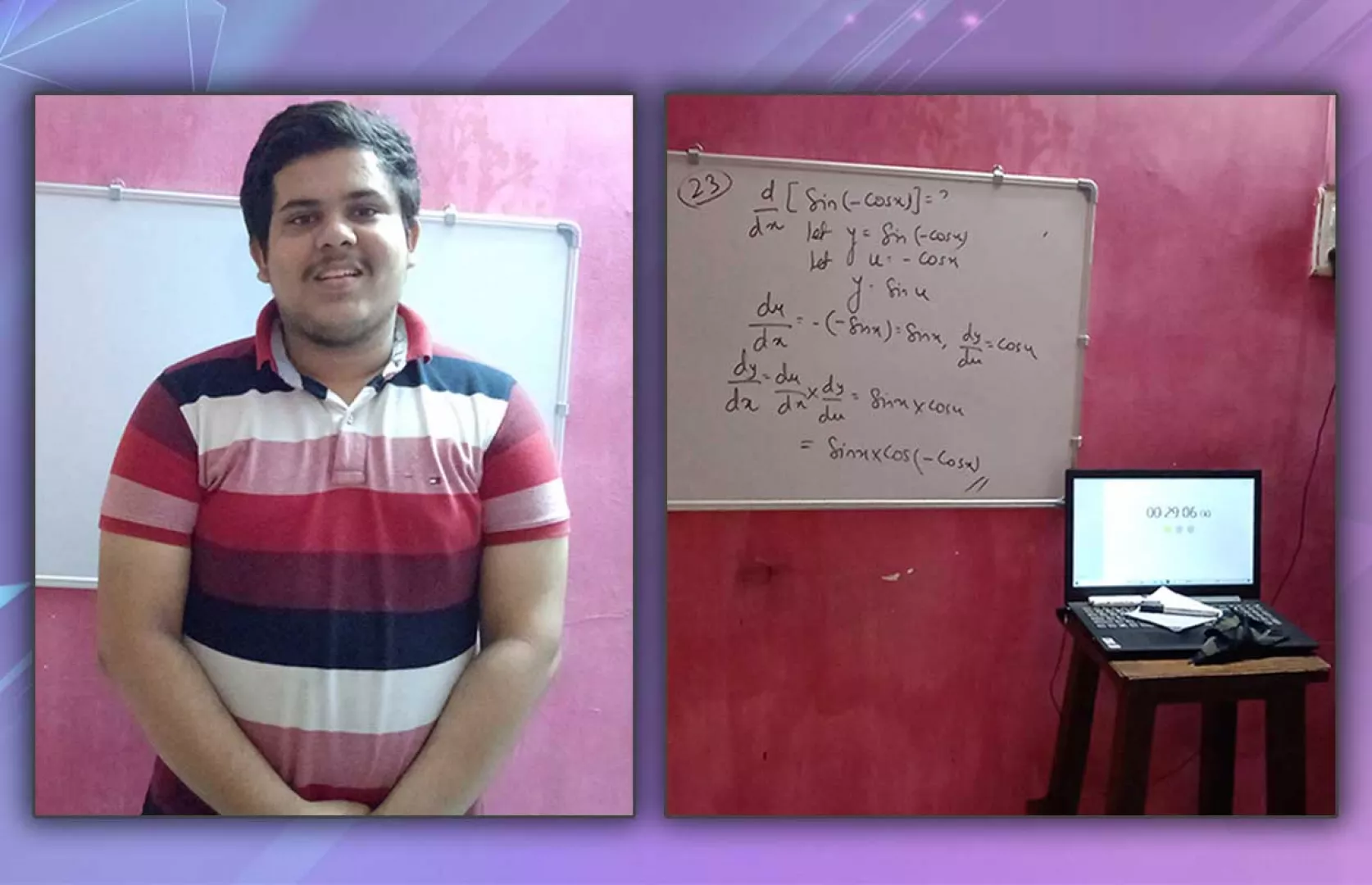 MAXIMUM PROBLEMS OF DIFFERENTIATION (CHAIN RULE) SOLVED BY UNDERGRADUATE STUDENT IN 30 MINUTES