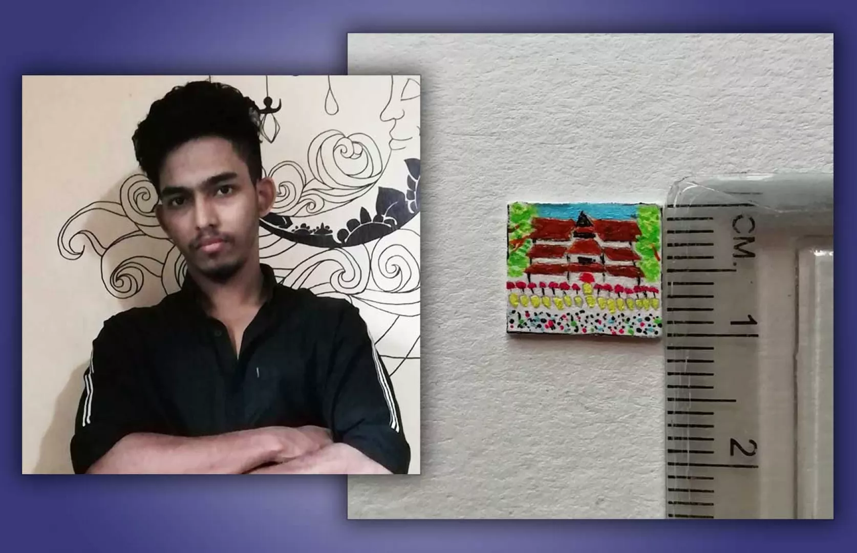 SMALLEST PAINTING OF THRISSUR POORAM