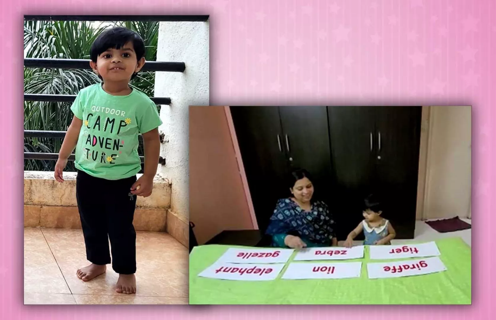 MAXIMUM WORD CARDS IDENTIFIED BY A TODDLER