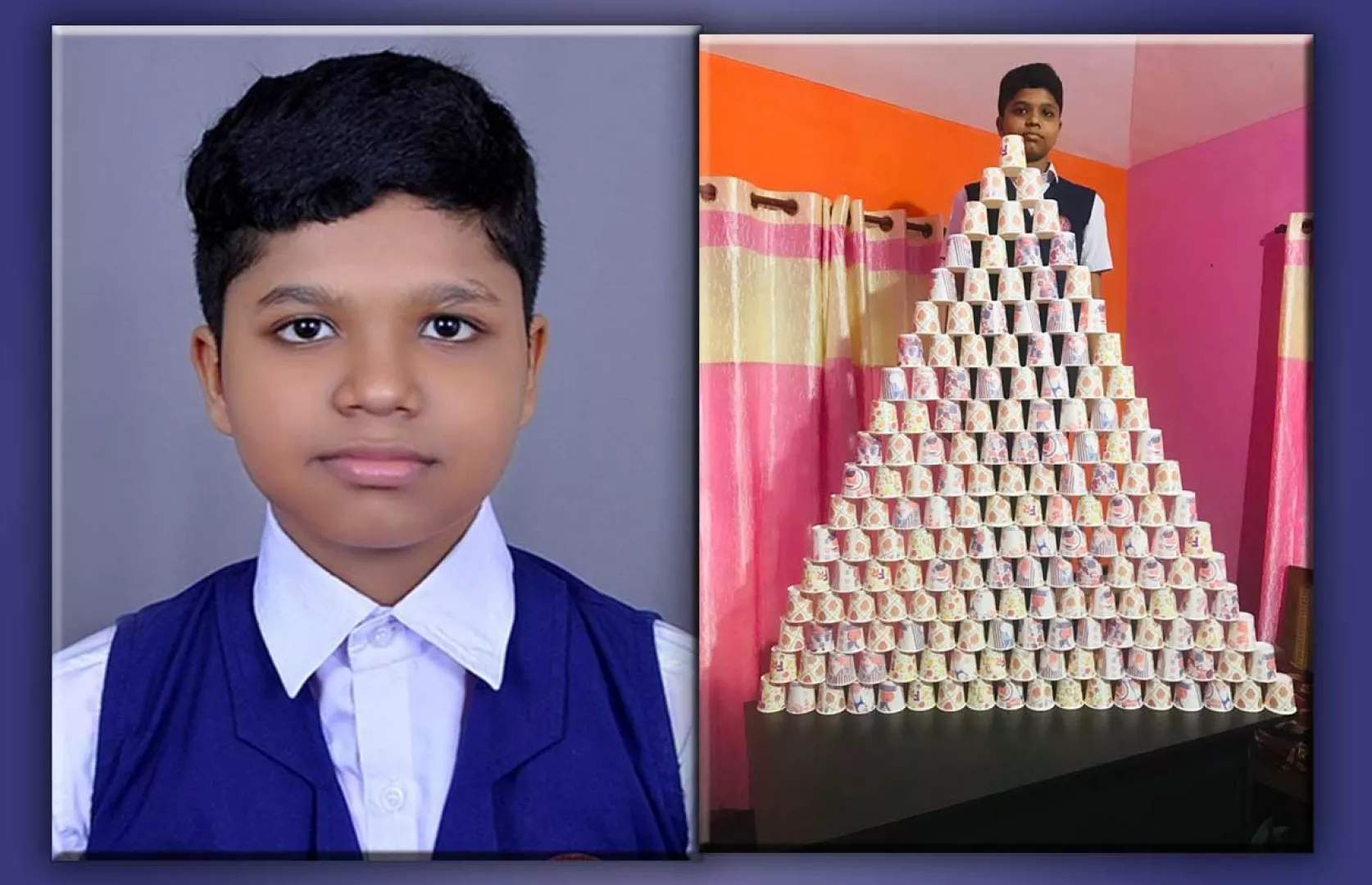 BIGGEST PAPER CUP PYRAMID (TEENAGER)