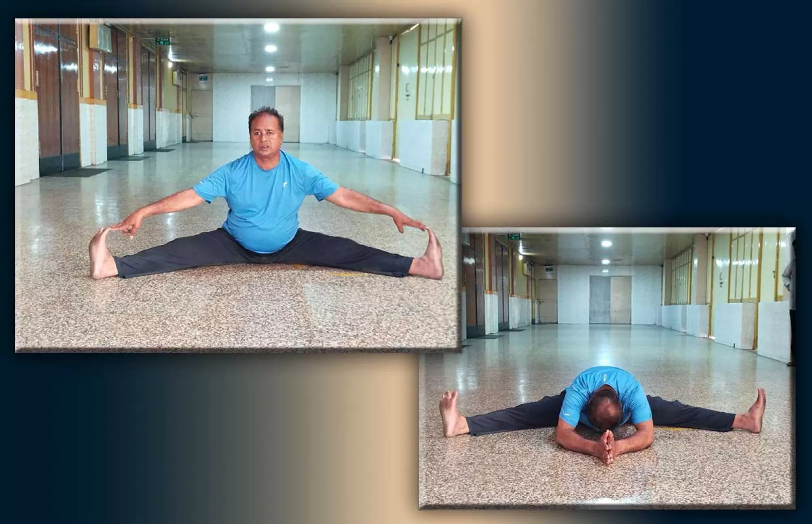 LONGEST TIME TO MOVE FORWARD IN UPAVISTHA KONASANA