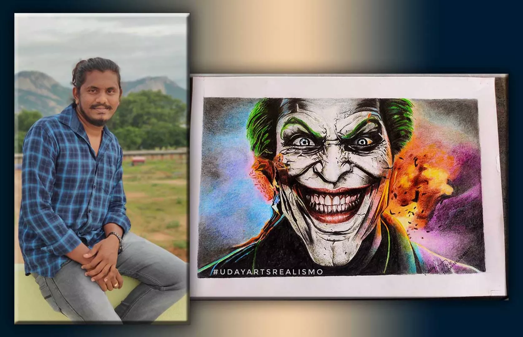 LARGEST HYPER REALISTIC SKETCH OF JOCKER