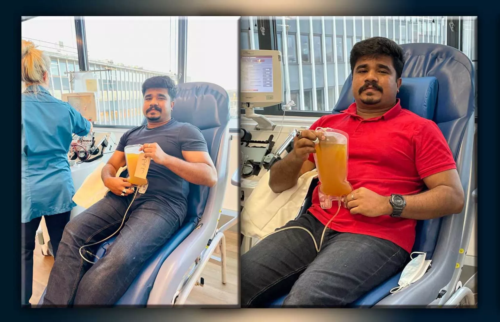 MAXIMUM TIME PLASMA DONATED BY AN INDIVIDUAL IN ONE MONTH