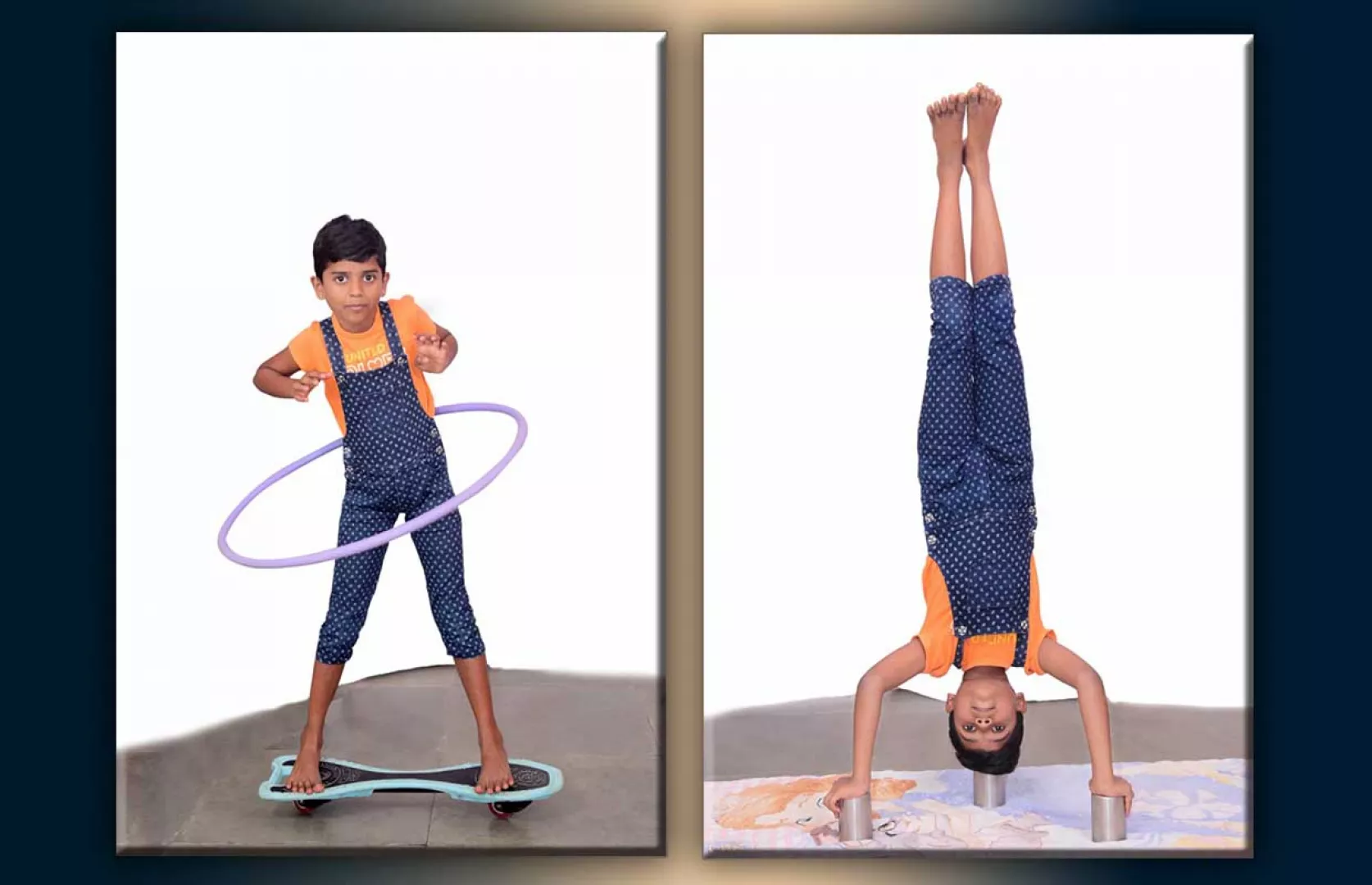 LONGEST TIME TO SPIN HULA HOOP WHILE RIDING WAVE BOARD KID