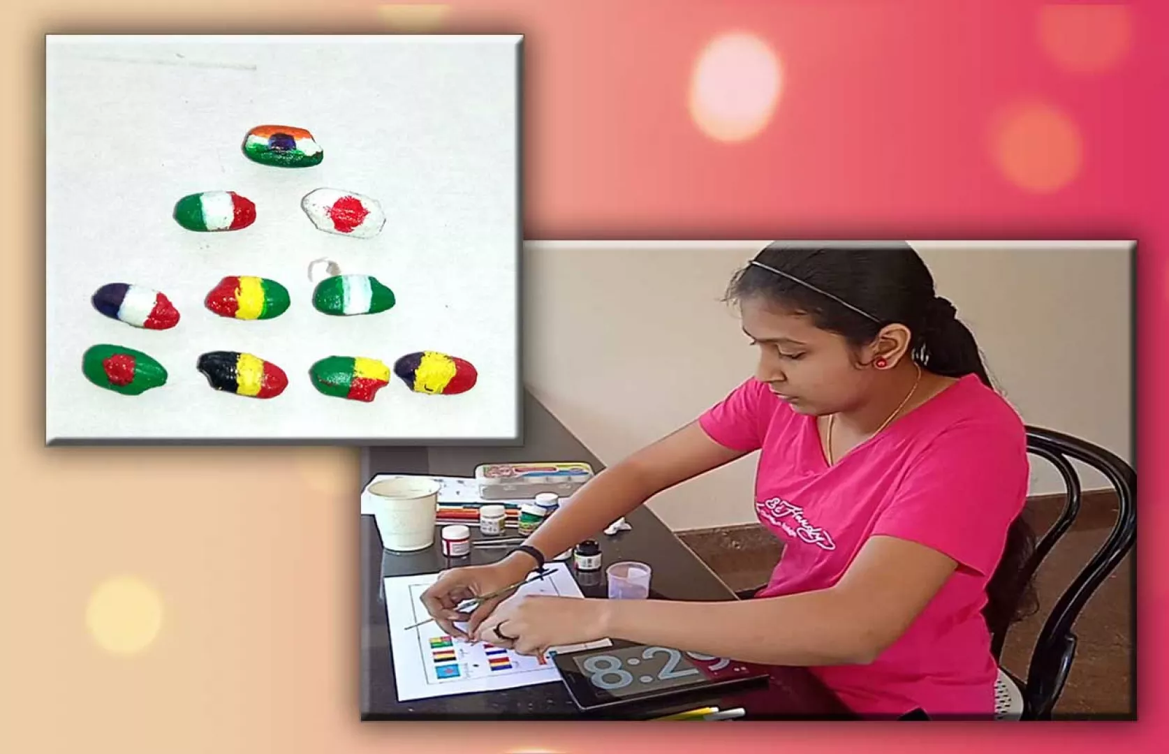 FASTEST TO PAINT 10 COUNTRIES FLAGS ON 10 RICE GRAINS