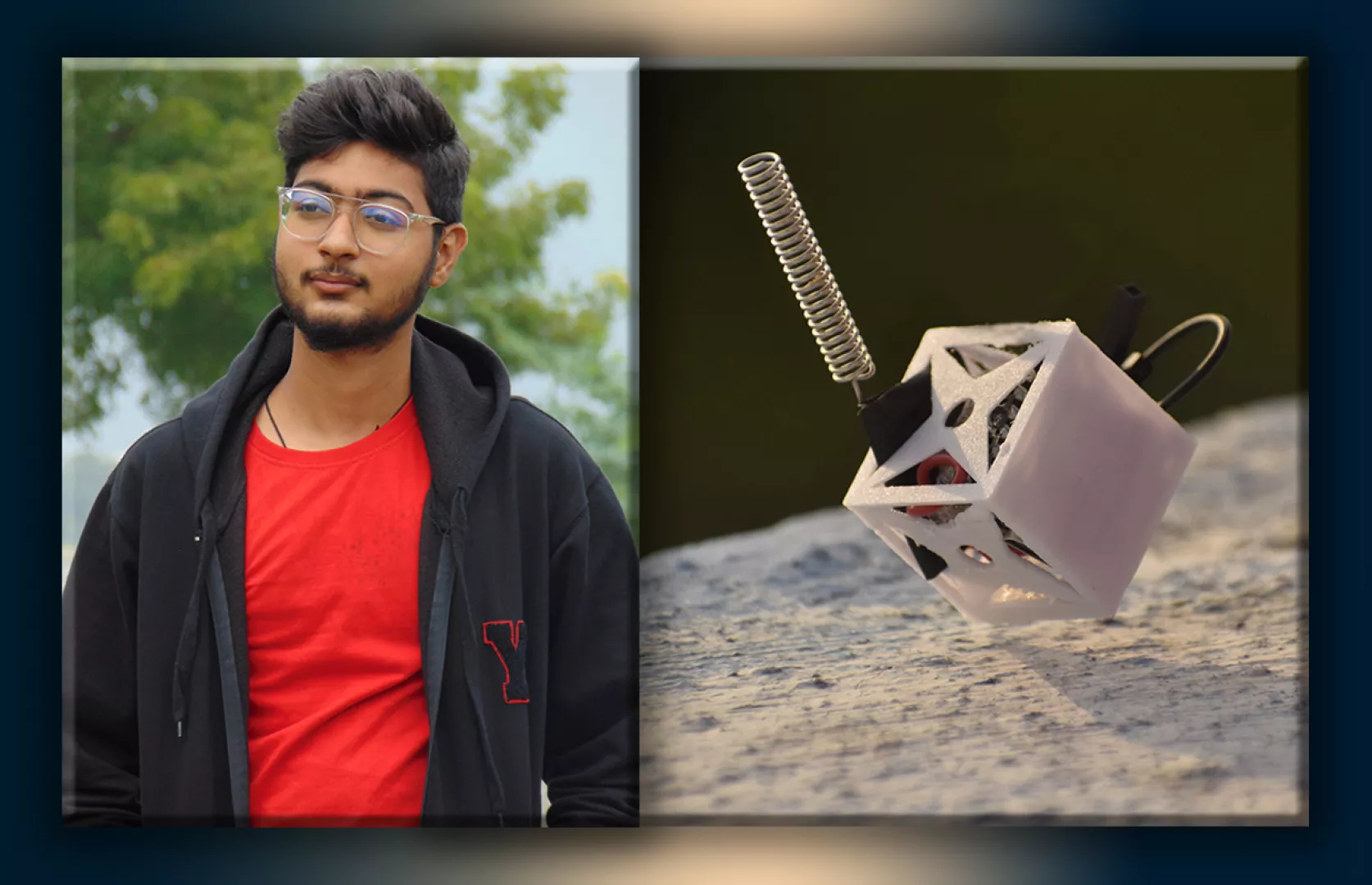 YOUNGEST TO MAKE THE SMALLEST AND LIGHTEST NANO SATELLITE  WITH WIRELESS DATA TRANSMISSION