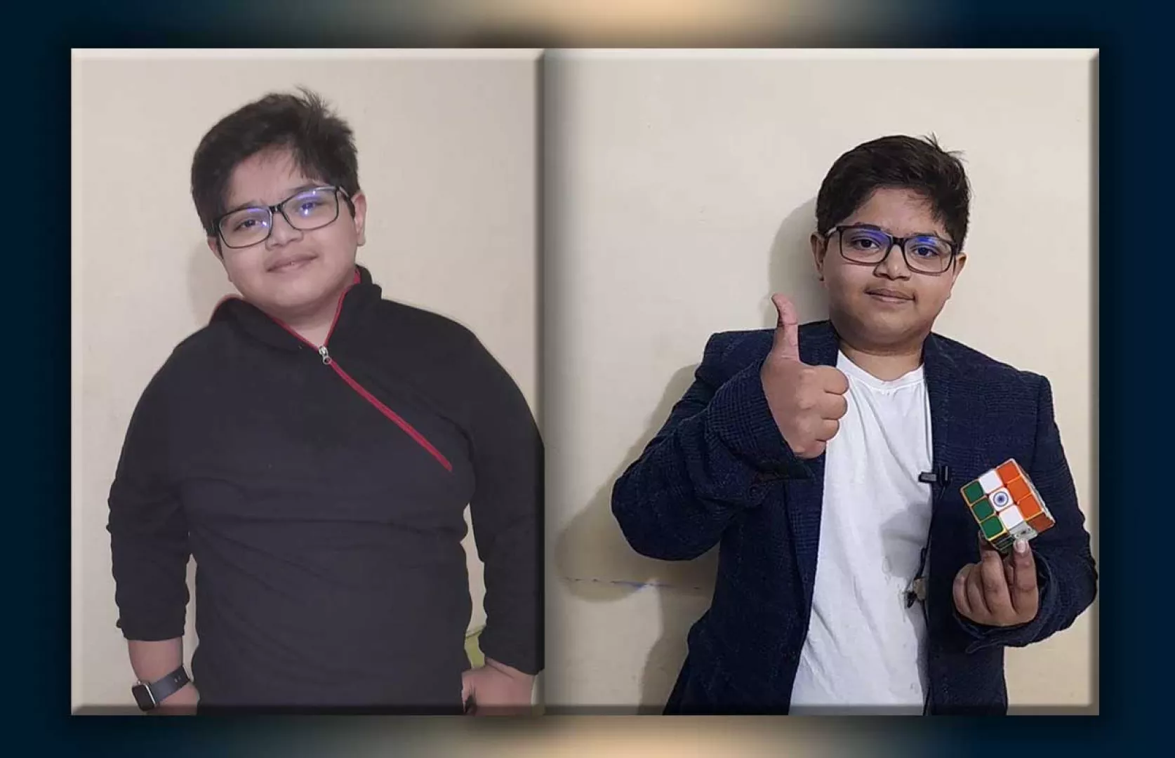 YOUNGEST TO SOLVE CUSTOMIZED INDIAN FLAG 3*3 RUBIK CUBE IN SHORT TIME