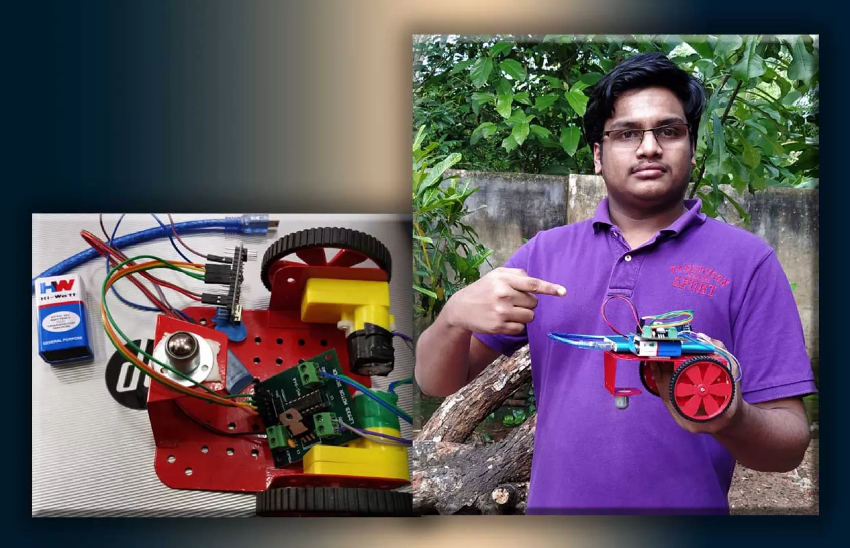 YOUNGEST TO MAKE REMOTE CONTROL ROBOT CONTROLED BY ANDROID APP