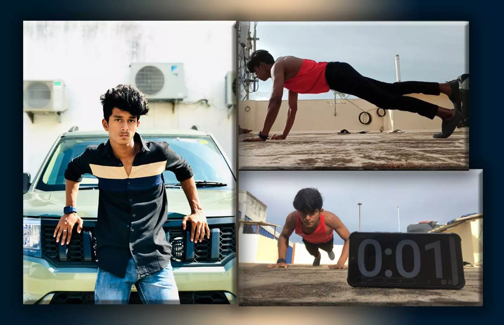 MAXIMUM PUSH-UPS WITH ONE LEG RAISED IN 30 SECONDS BY A TEENAGER