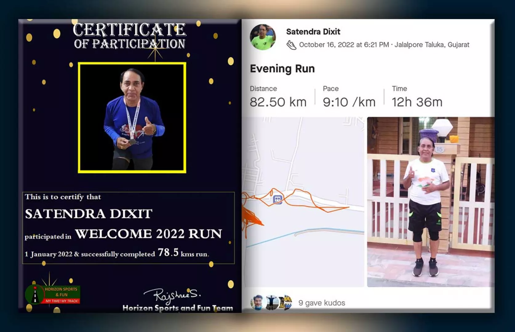 MAXIMUM 12-HOURS ULTRA NIGHT RUN DONE IN A YEAR BY AN INDIVIDUAL