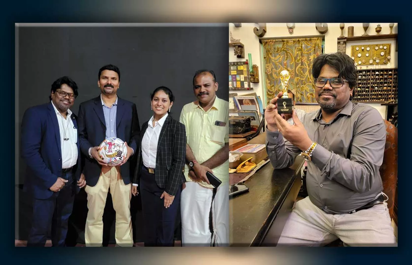 MOST PAINTINGS RELATED TO QATAR WORLD CUP MADE ON A SINGLE FOOTBALL (GROUP)
