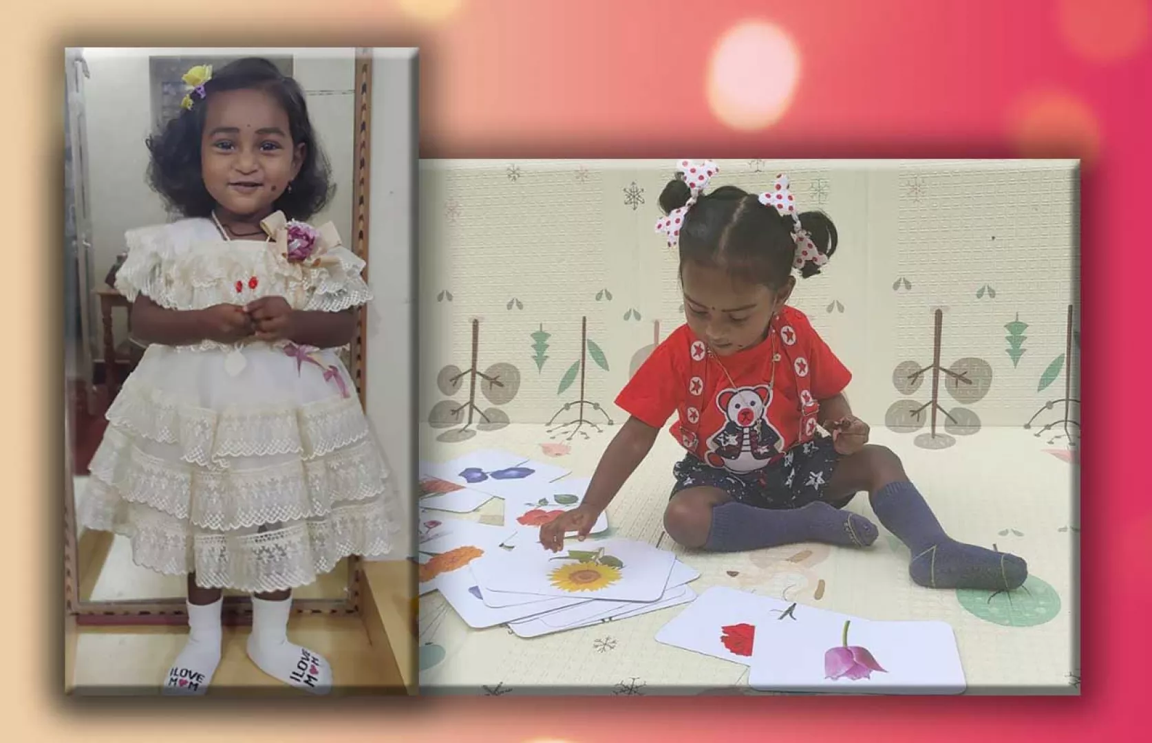 MAXIMUM FLOWERS IDENTIFIED ON FLASHCARDS BY A TODDLER