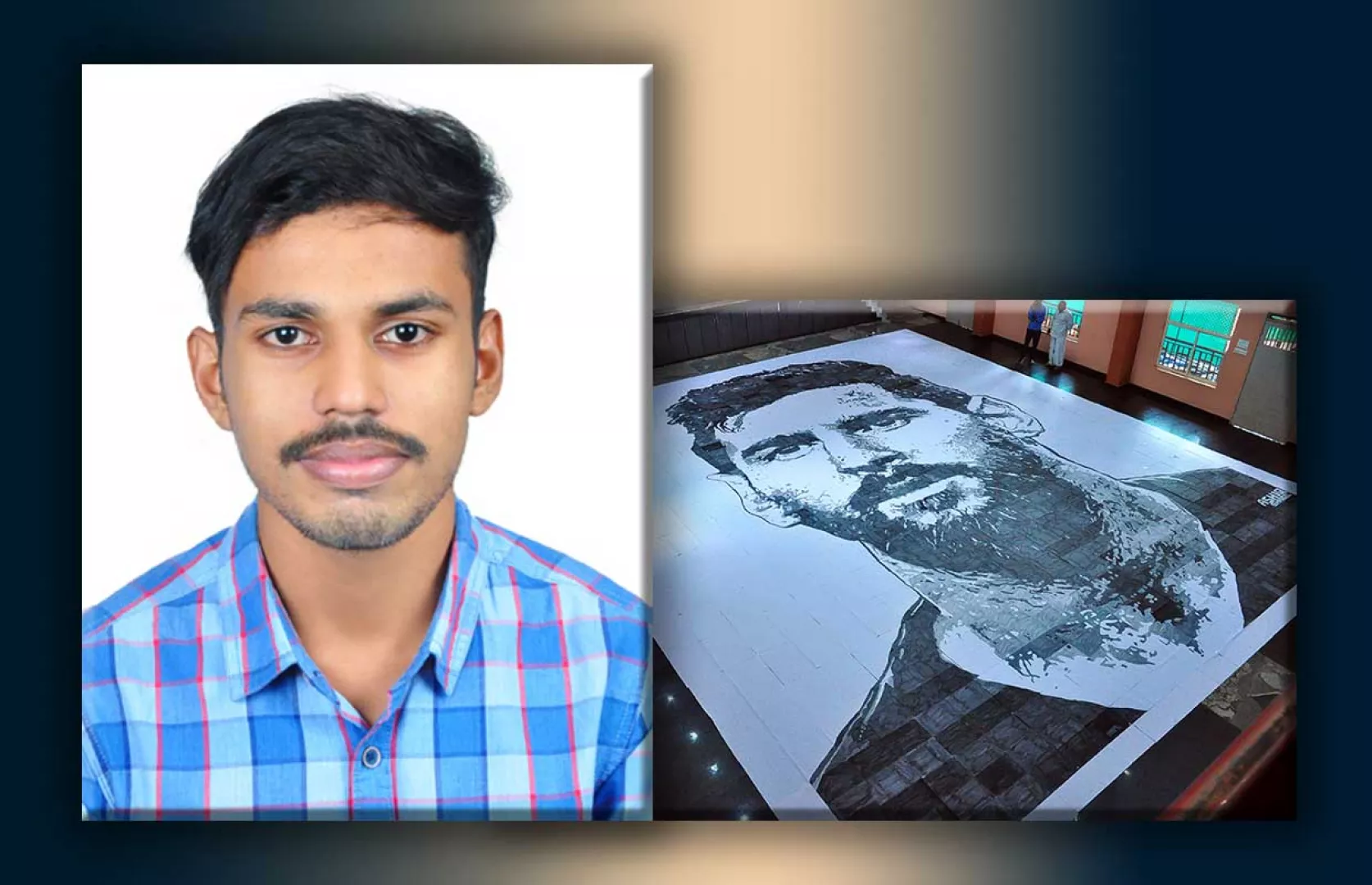 LARGEST PORTRAIT DRAWING OF LIONEL MESSI