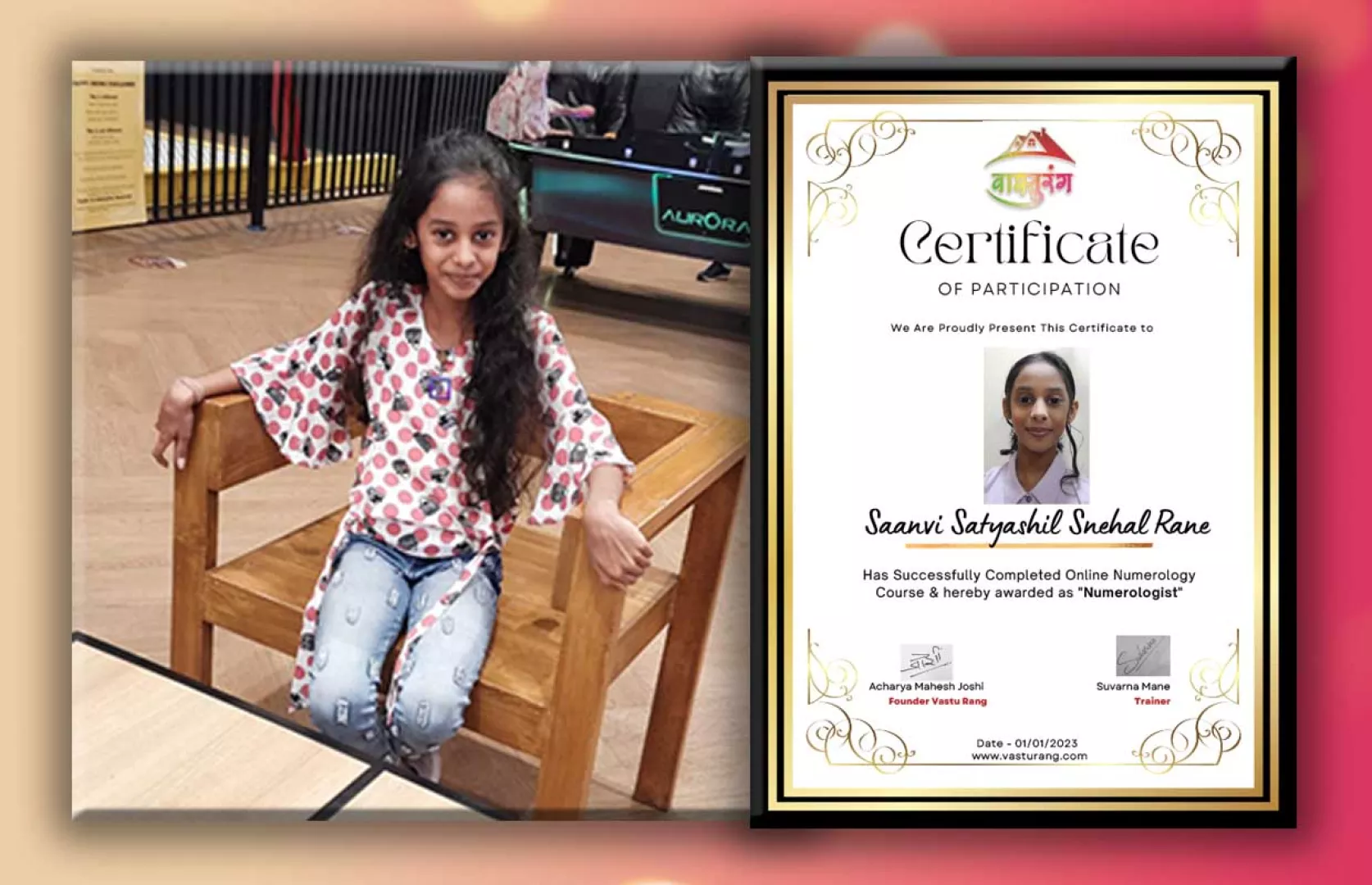 YOUNGEST FEMALE NUMEROLOGIST