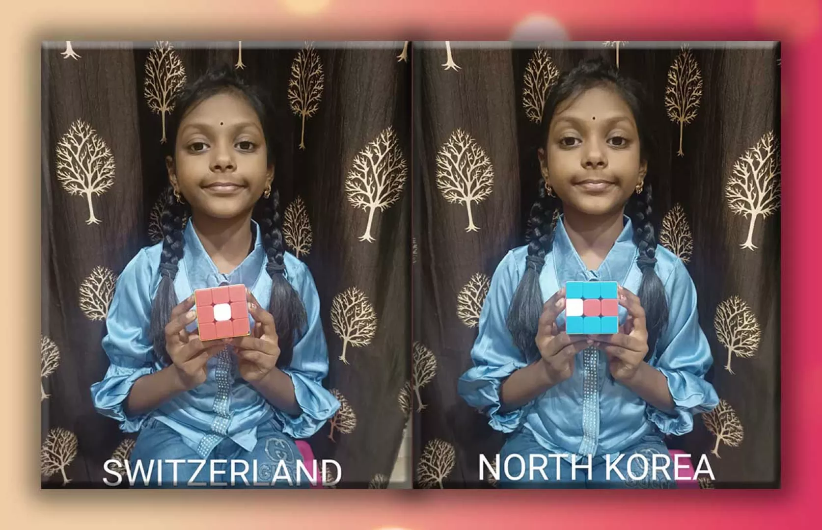 FASTEST TO SOLVE & PRESENT FLAGS OF 50 COUNTRIES ON A 3 X 3 RUBIK’S CUBE (KID)