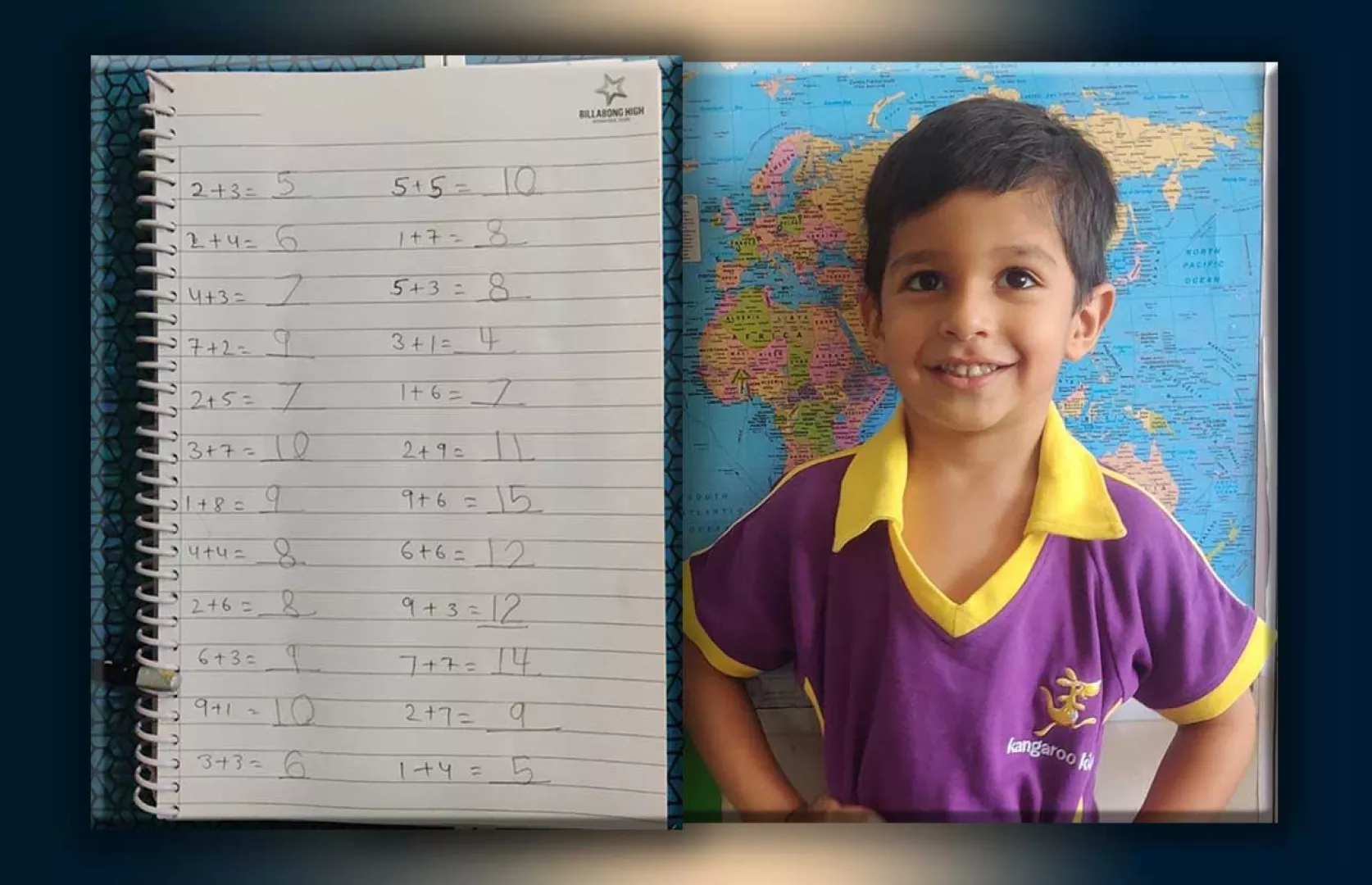 YOUNGEST TO RECITE PERIODIC TABLE ELEMENTS WHILE SIMULTANEOUSLY SOLVING MAXIMUM ADDITION SUMS OF 1 DIGIT