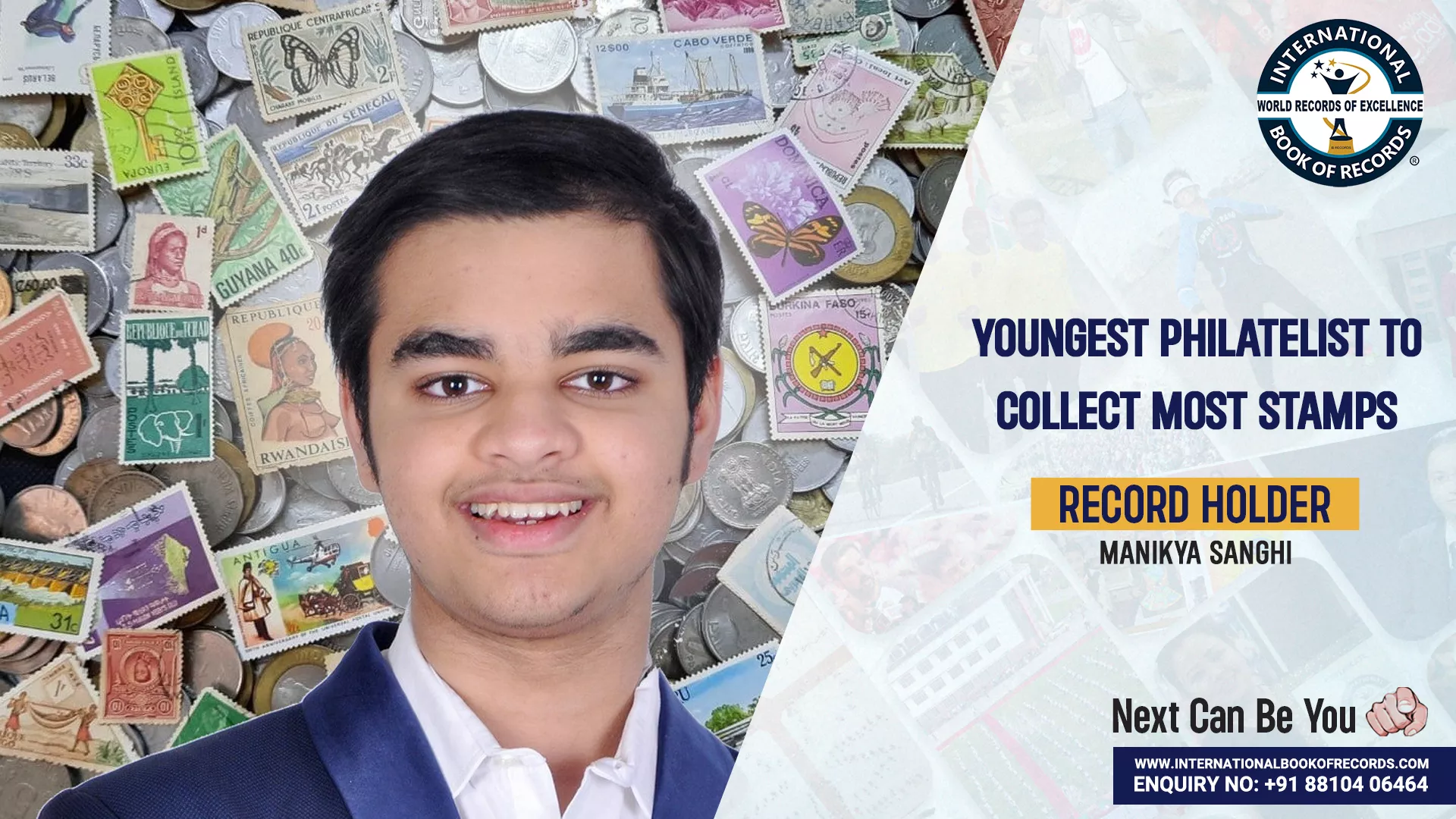 YOUNGEST PHILATELIST TO COLLECT MOST STAMPS