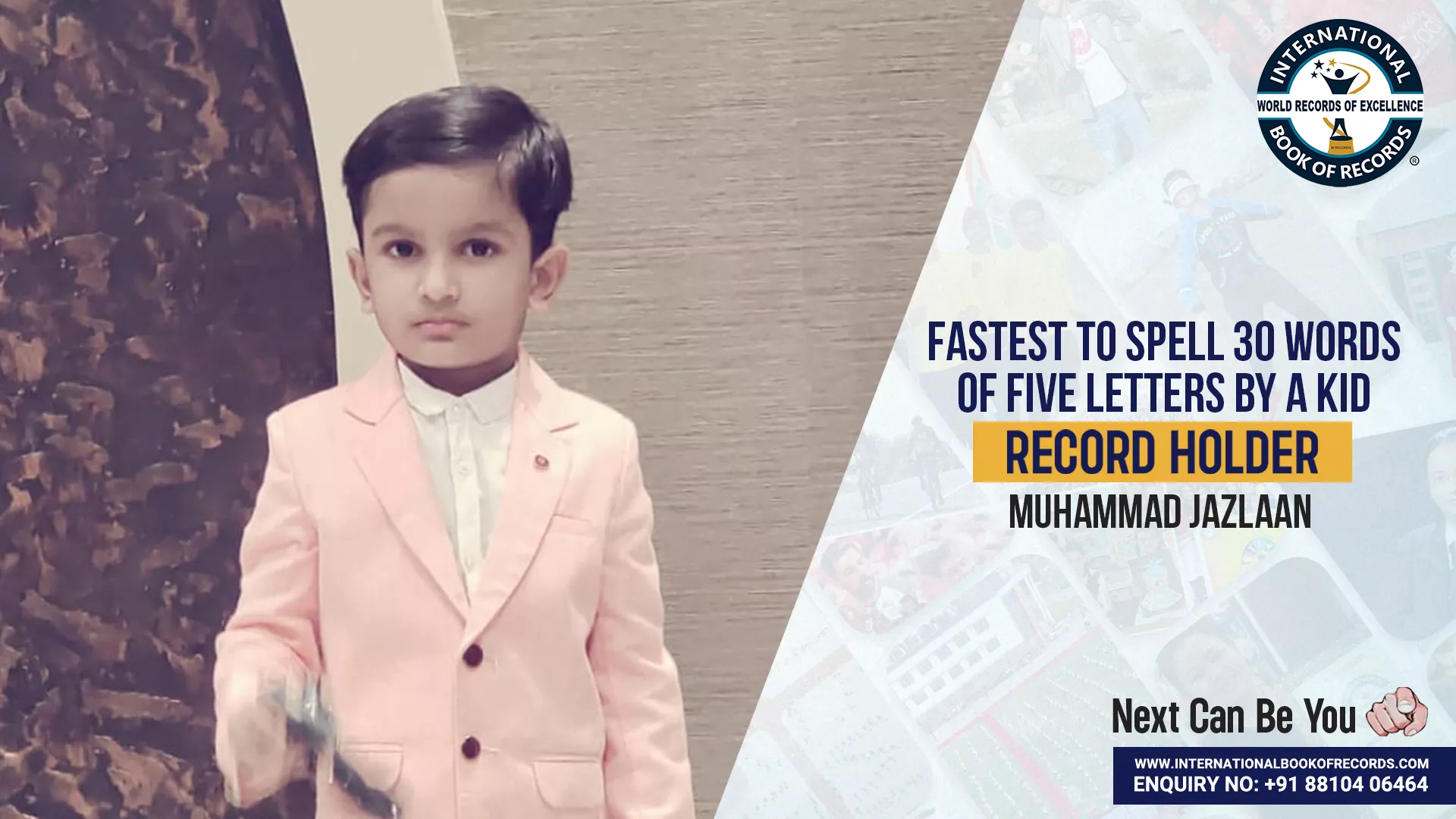 FASTEST TO SPELL 30 WORDS OF FIVE LETTERS BY A KID