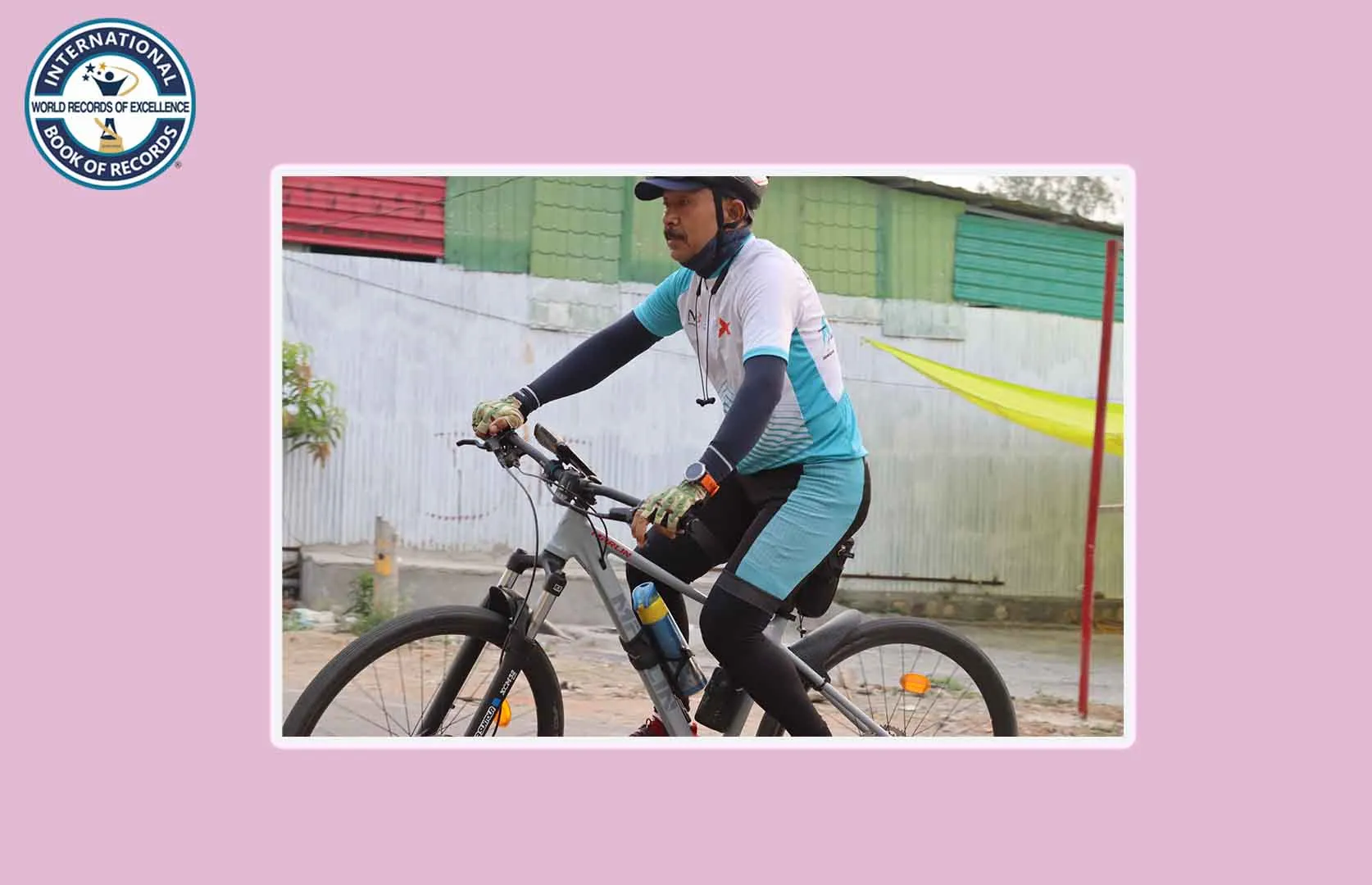 MAXIMUM DISTANCE COVERED FOR MOST CONSECUTIVE DAYS ON A MTB BIKE
