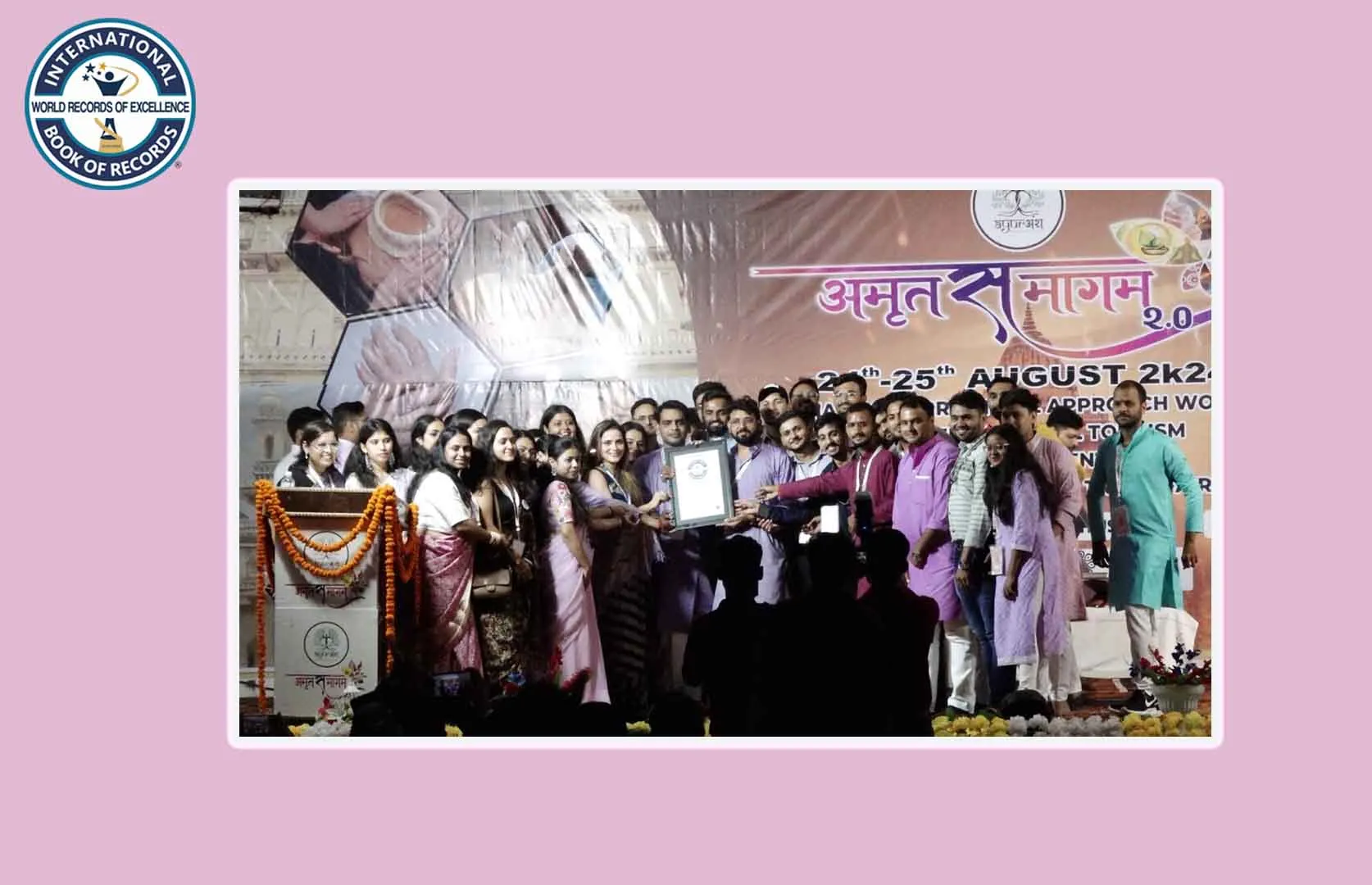 LARGEST PEOPLE GATHERED TO CHANT DHANVANTARI VANDANA (MASS)