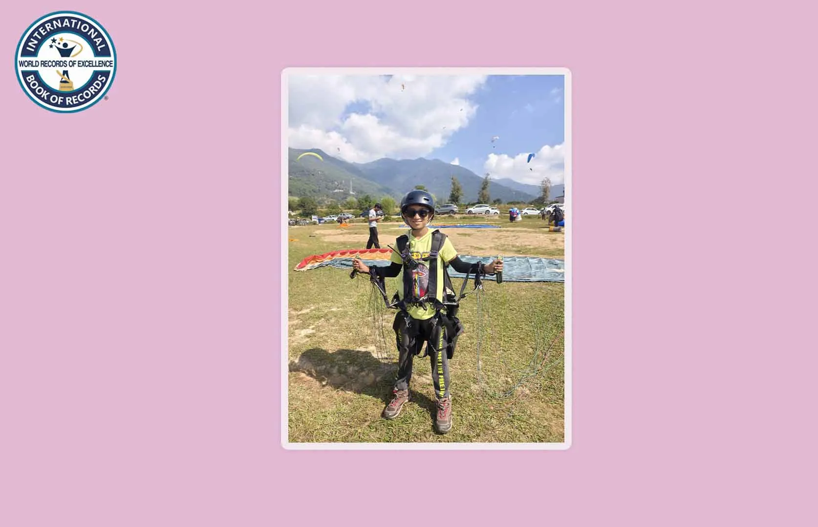 YOUNGEST CERTIFIED PARAGLIDING PILOT