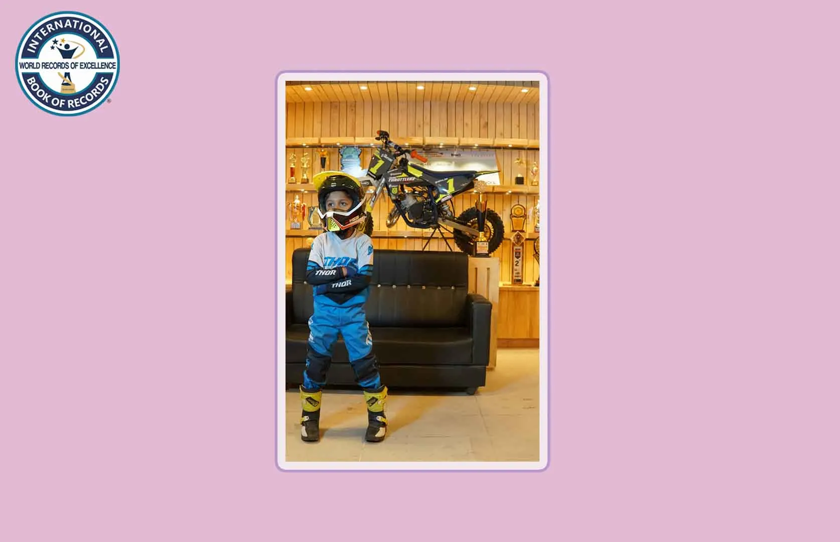 YOUNGEST DUAL-DISCIPLINE RACER WITH NATIONAL PODIUM FINISHES IN AUTOCROSS AND SUPERCROSS