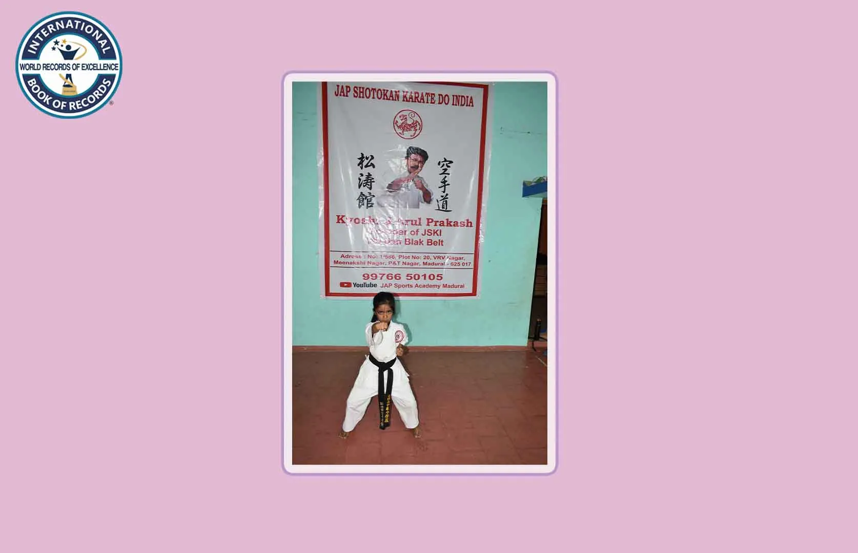 YOUNGEST BLACK BELT HOLDER IN SHOTOKAN KARATE