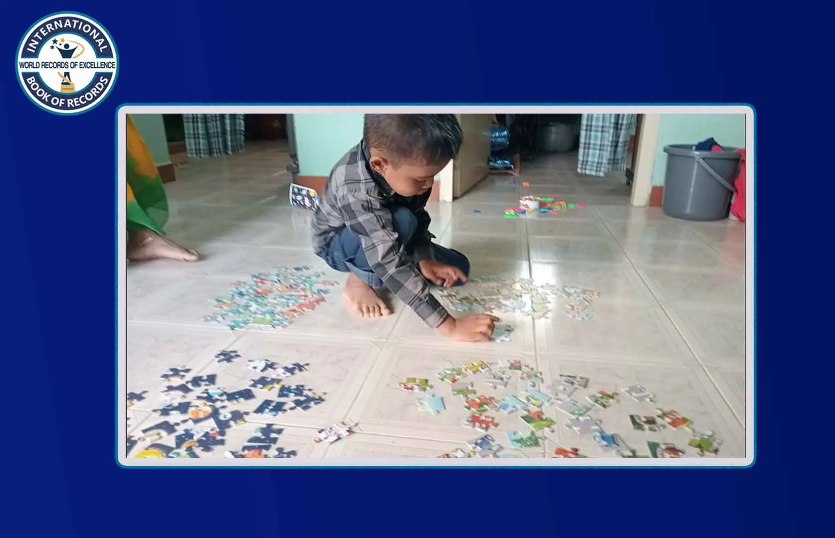 MAXIMUM NUMBER OF 35-PIECE JIGSAW PUZZLES SOLVED BY A PRESCHOOLER