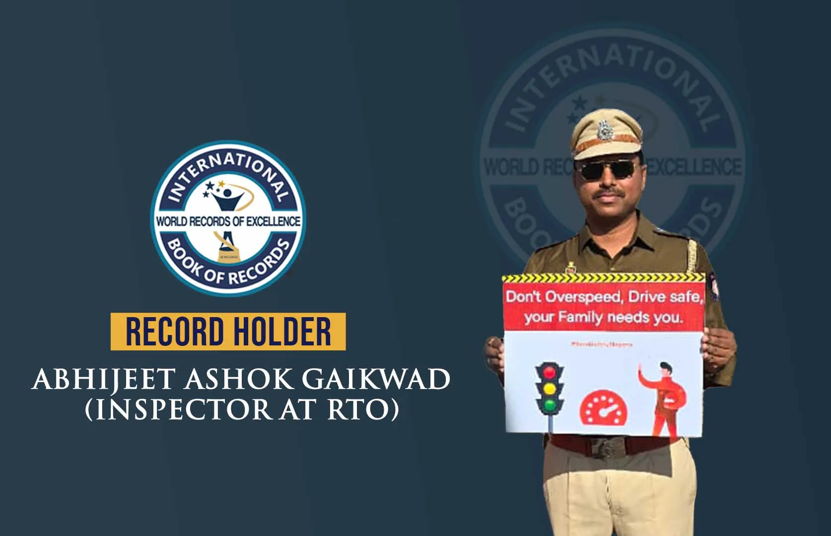 MAXIMUM SLOGANS DISPLAYED FROM HIGHEST ALTITUDE TO SPREAD AWARENESS OF ROAD SAFETY (THROUGH PARAMOTORING)