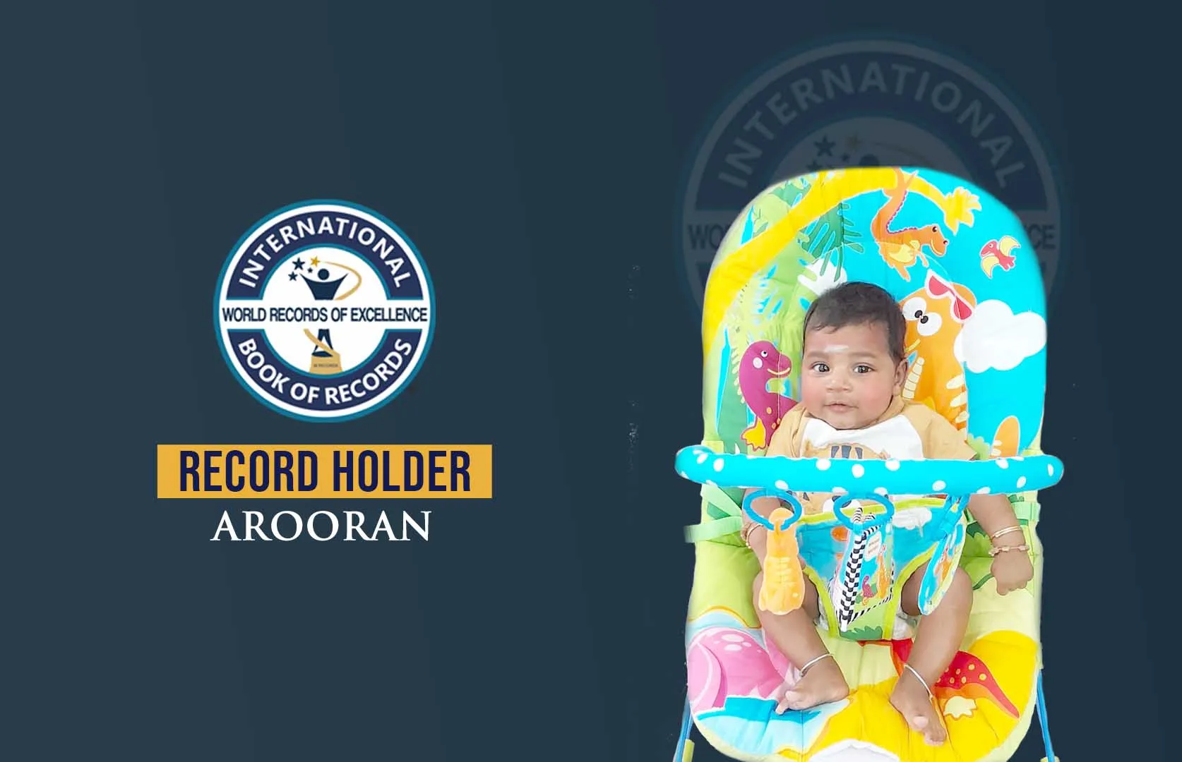 YOUNGEST CHILD TO TRAVEL FIRST INTERNATIONAL FLIGHT FROM PORTUGAL TO INDIA