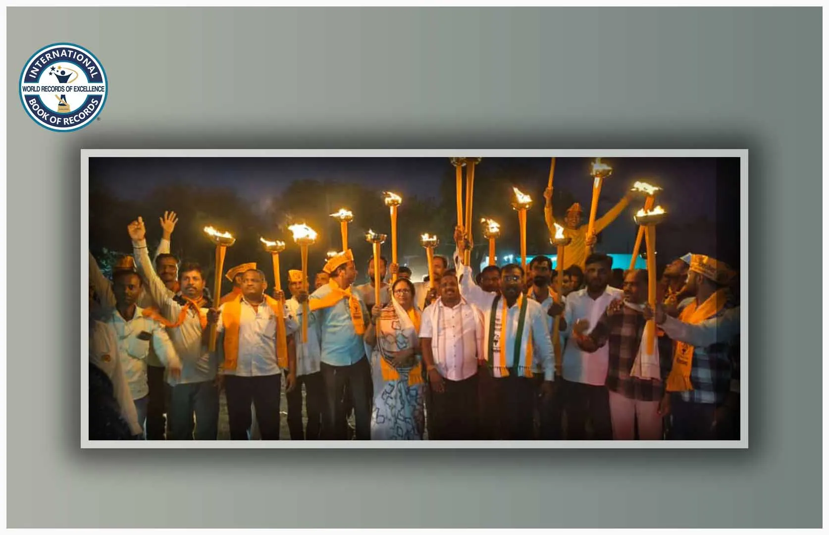 LARGEST FLAMING TORCH RALLY AT MULTIPLE PLACES (GROUP)